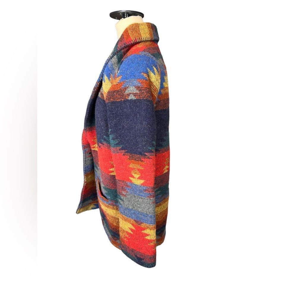 Rhonda Stark vintage southwestern wool coat size small - Picture 3 of 5